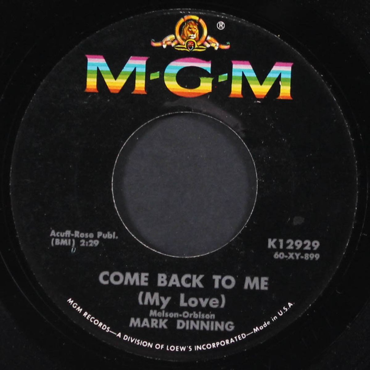 the lovin' touch / come back to me by MARK DINNING