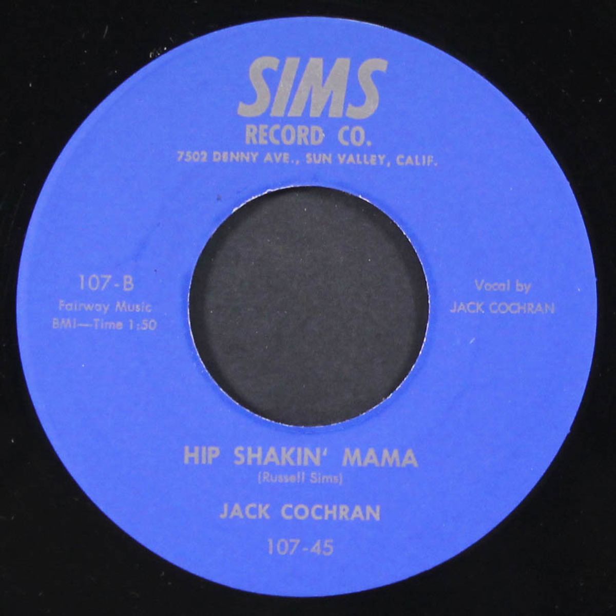 hip shakin' mama / riverside jump by JACK COCHRAN