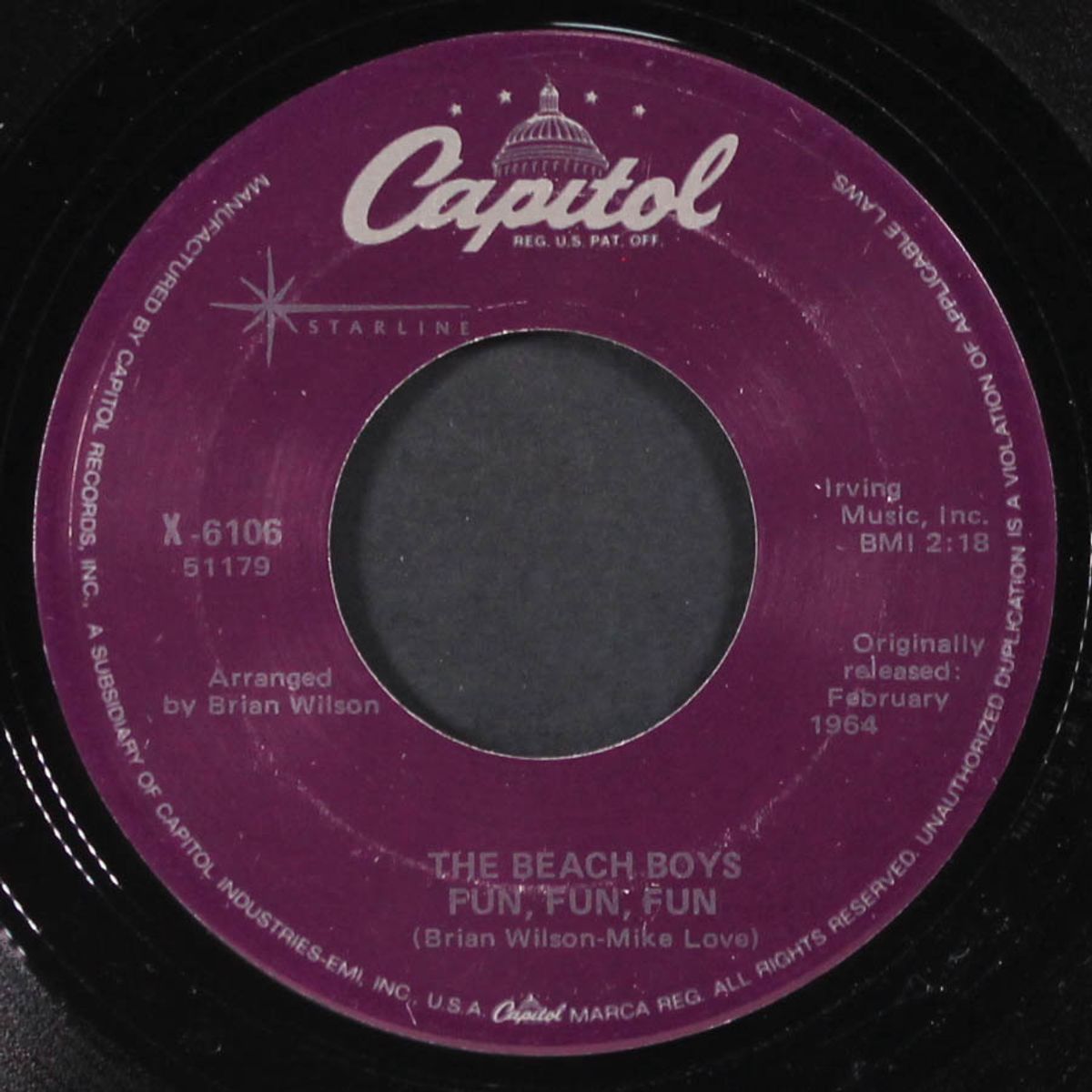 fun, fun, fun / why do fools fall in love by BEACH BOYS