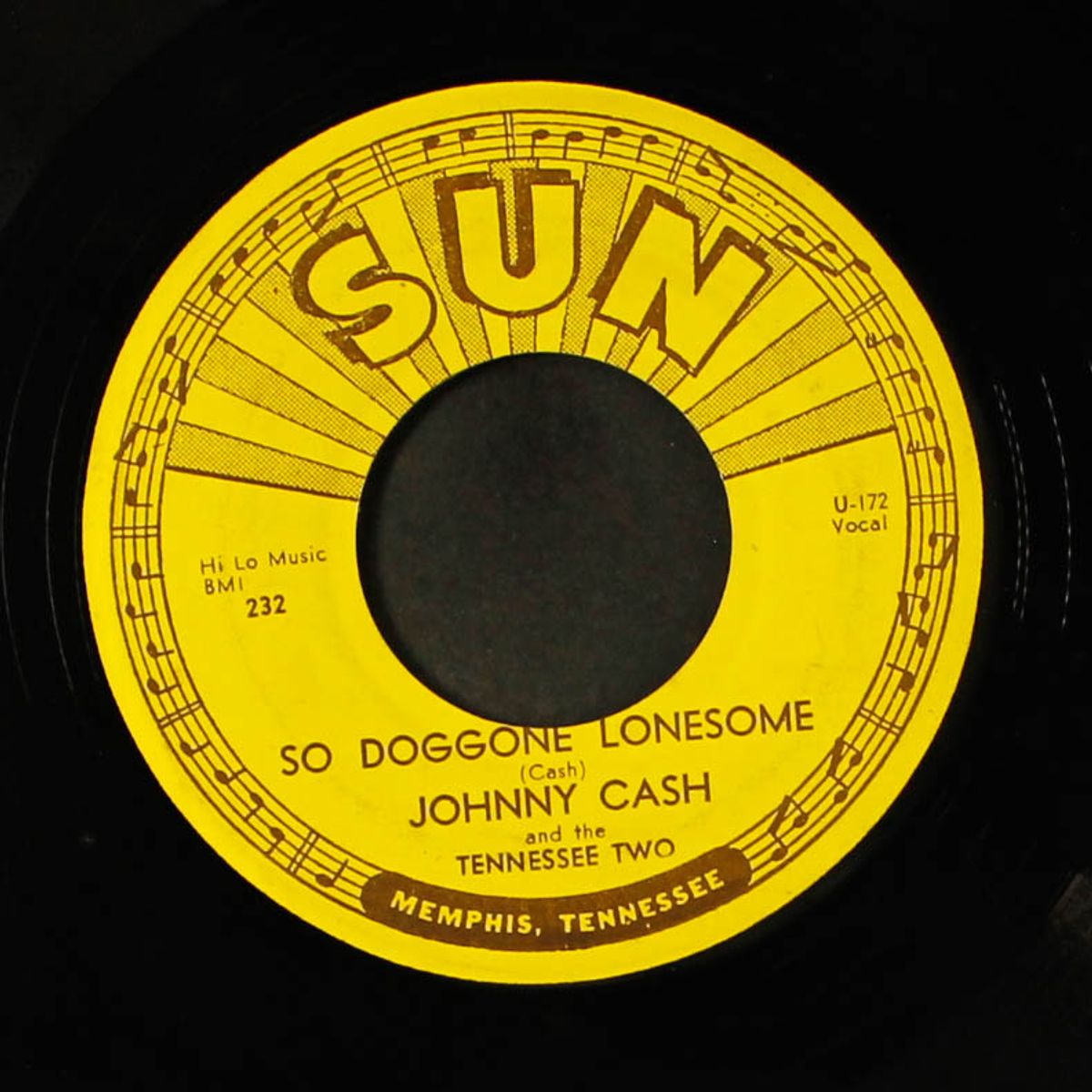 folsom prison blues / so doggone lonesome by JOHNNY CASH