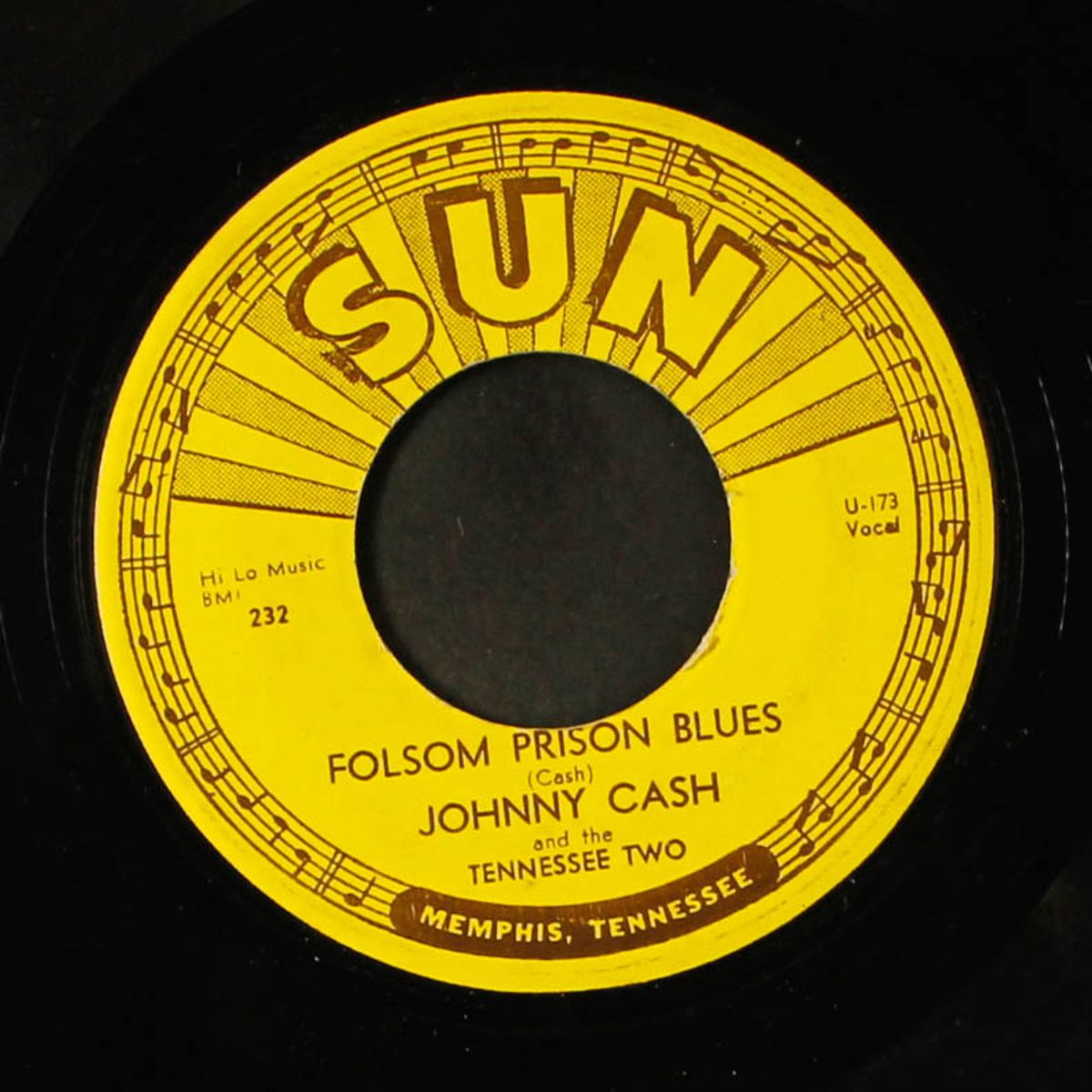 folsom prison blues / so doggone lonesome by JOHNNY CASH