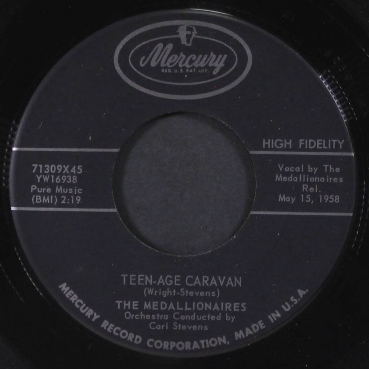 magic moonlight / teen-age caravan by MEDALLIONAIRES
