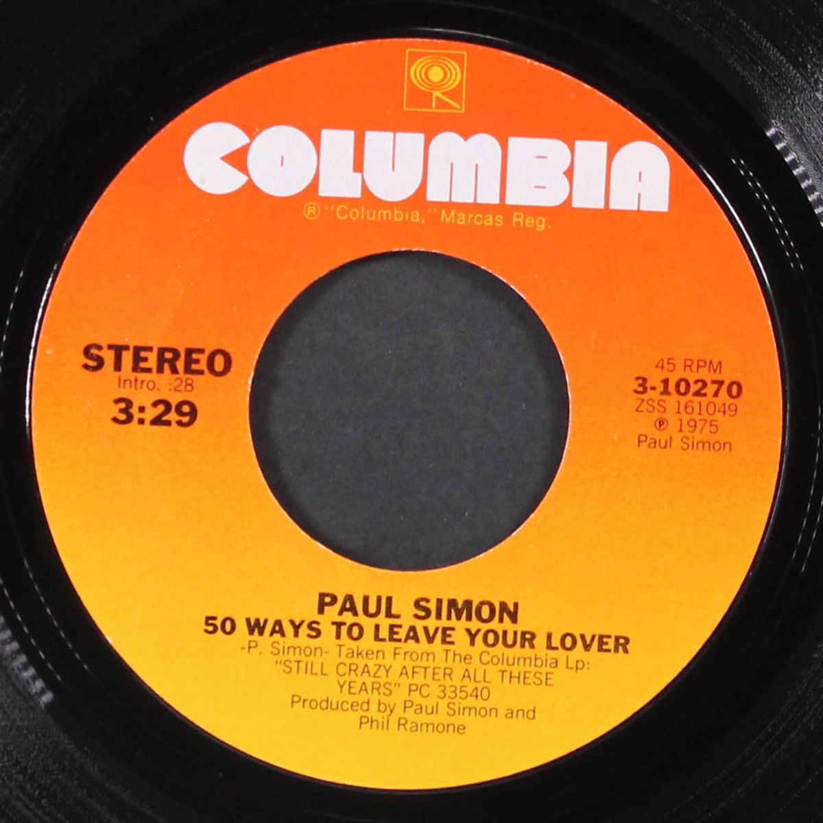 50 ways to leave your lover / some folks lives roll easy by PAUL SIMON