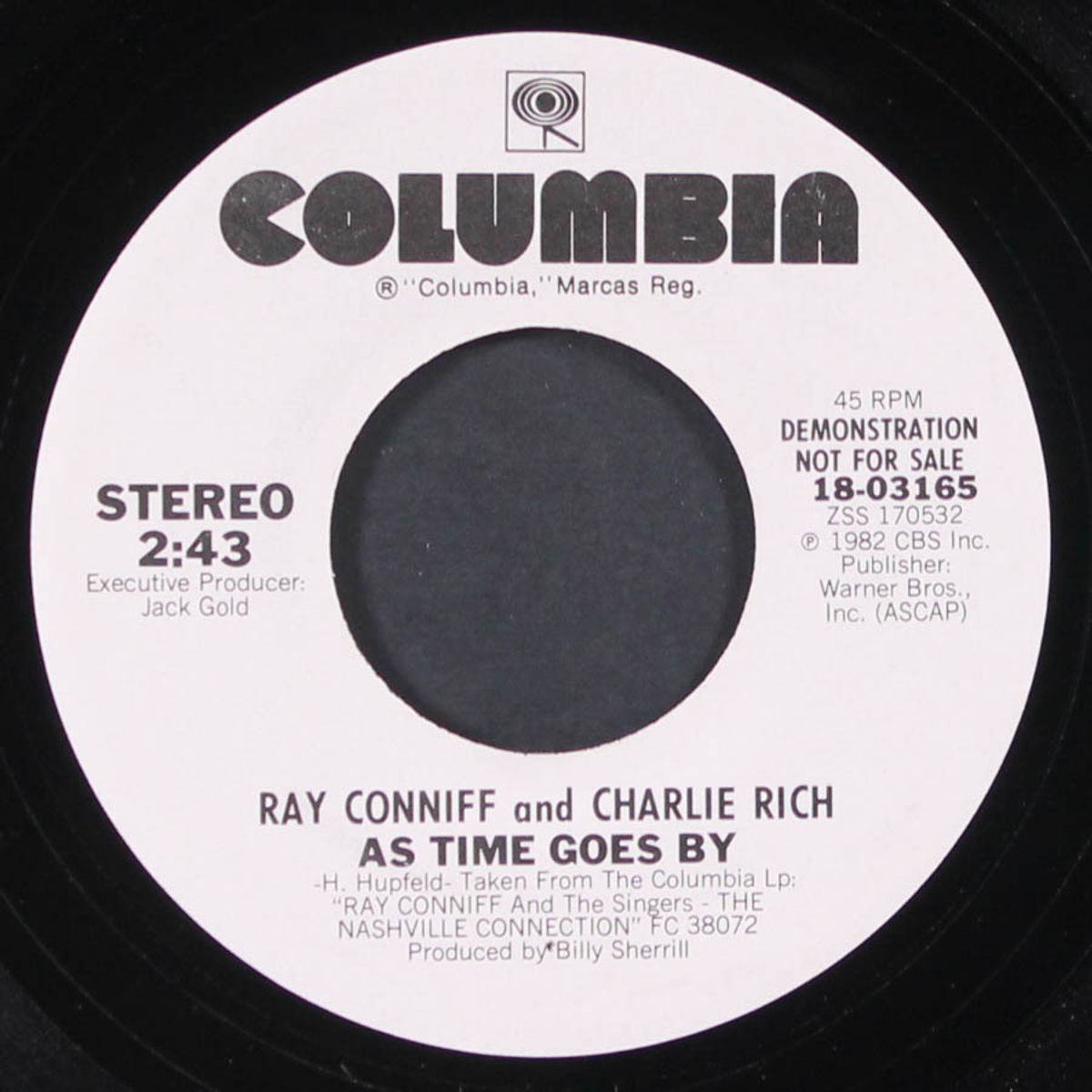 as time goes by / same by RAY CONNIFF & CHARLIE RICH