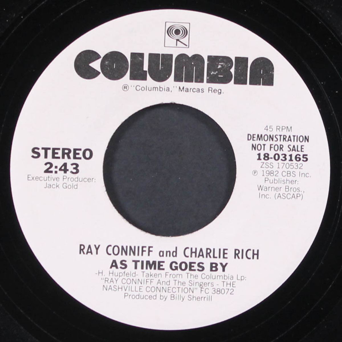 as time goes by / same by RAY CONNIFF & CHARLIE RICH