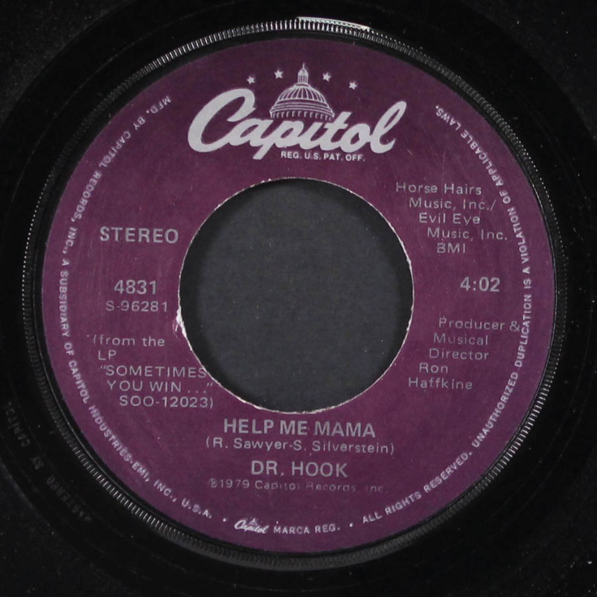 sexy eyes / help me mama by DR. HOOK