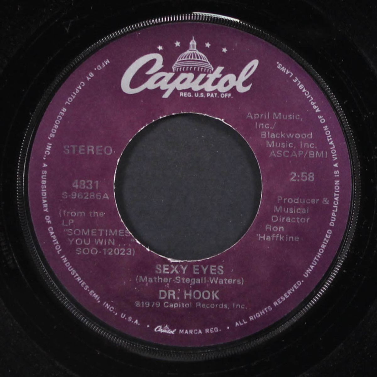 sexy eyes / help me mama by DR. HOOK