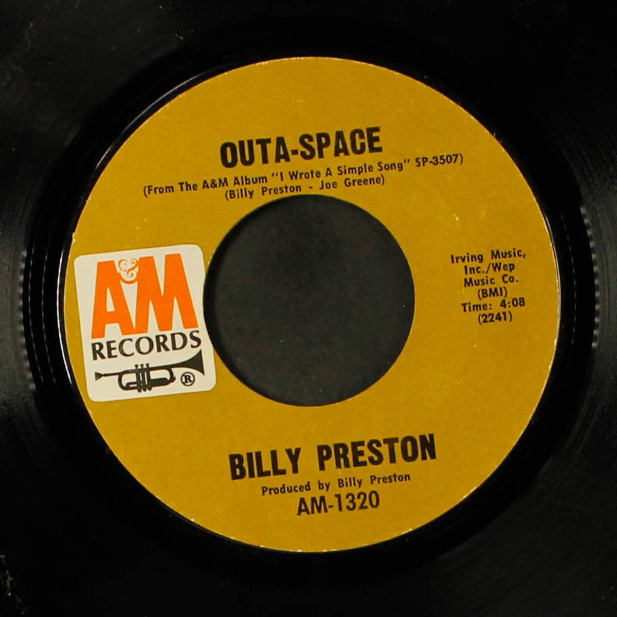 outa-space / i wrote a simple song by BILLY PRESTON