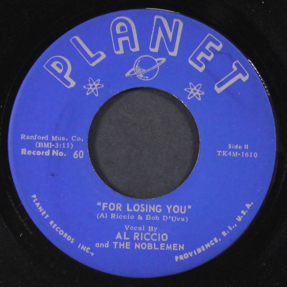 look to me for love / for losing you by AL RICCIO & NOBLEMEN