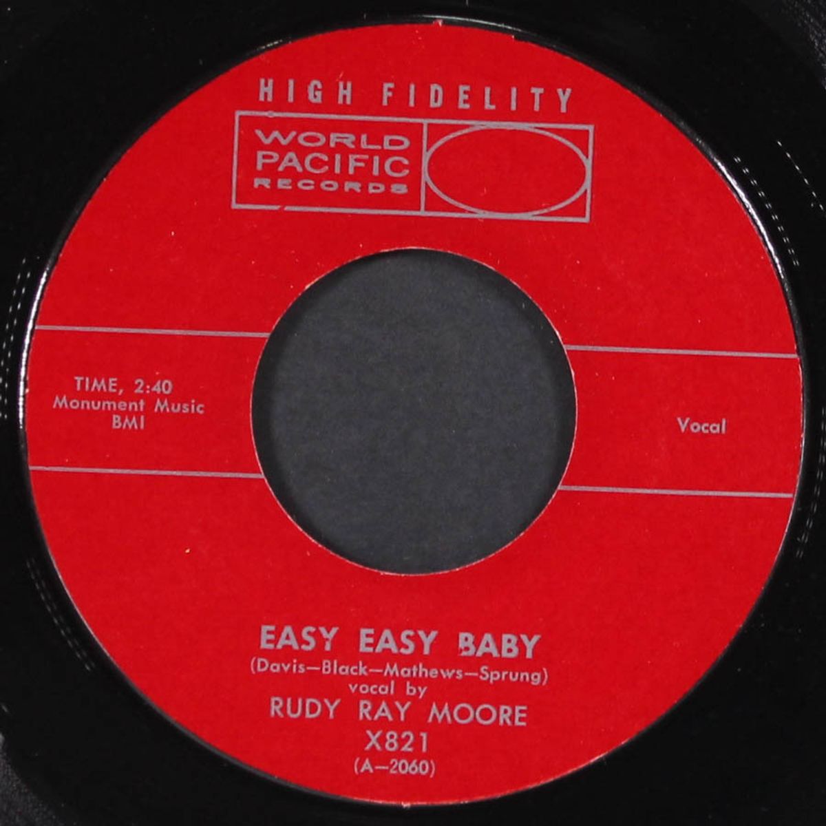easy easy baby / miss wonderful by RUDY RAY MOORE