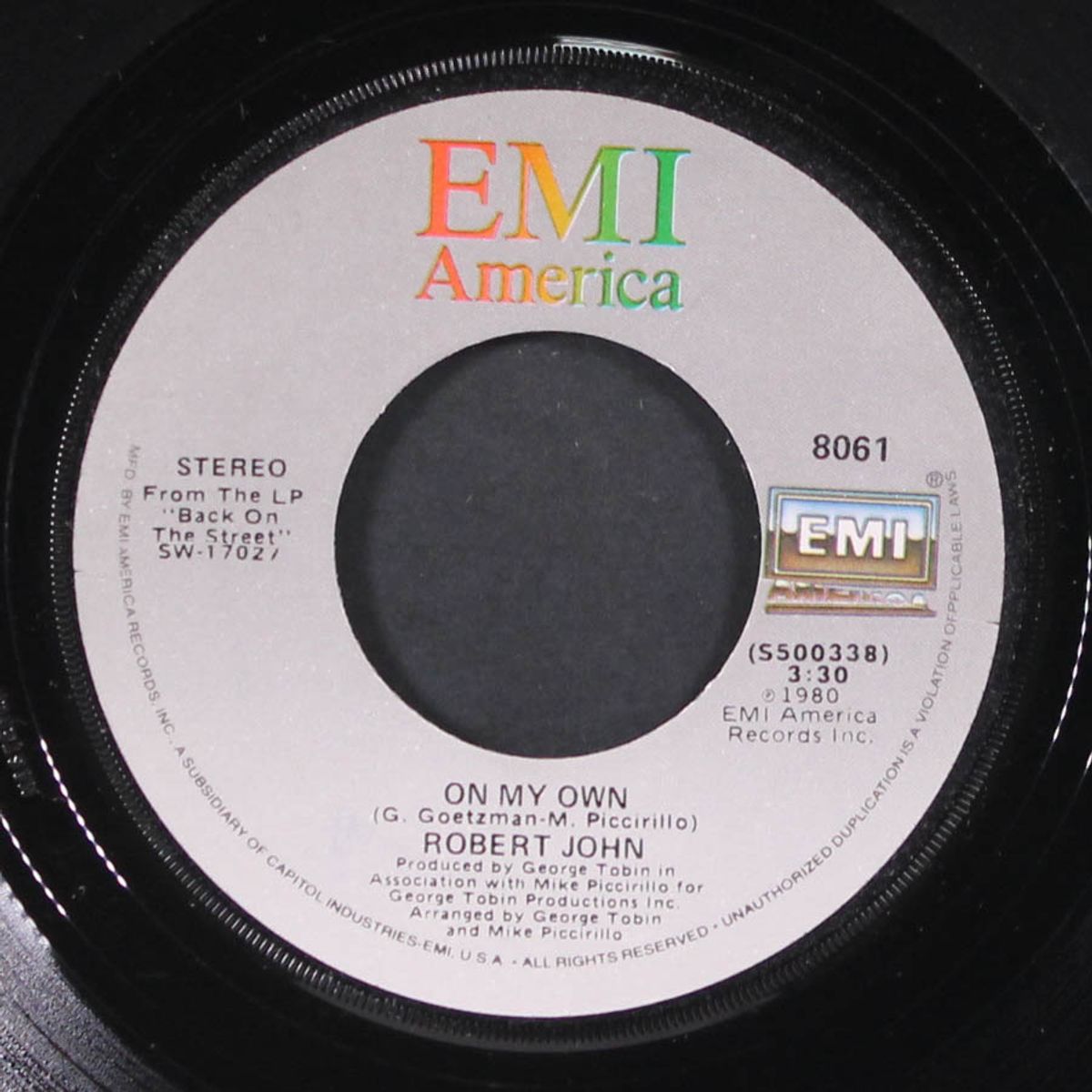 sherry / on my own by ROBERT JOHN