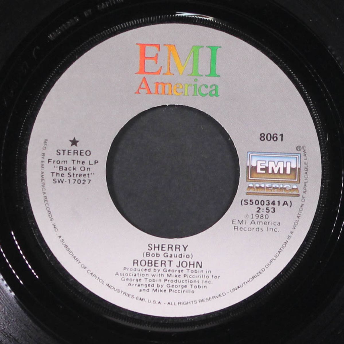 sherry / on my own by ROBERT JOHN