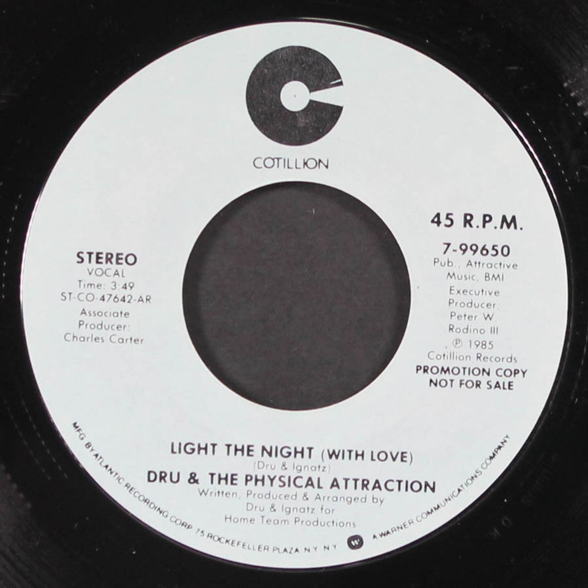 light the night (with love) / same by DRU & THE PHYSICAL ATTRACTION