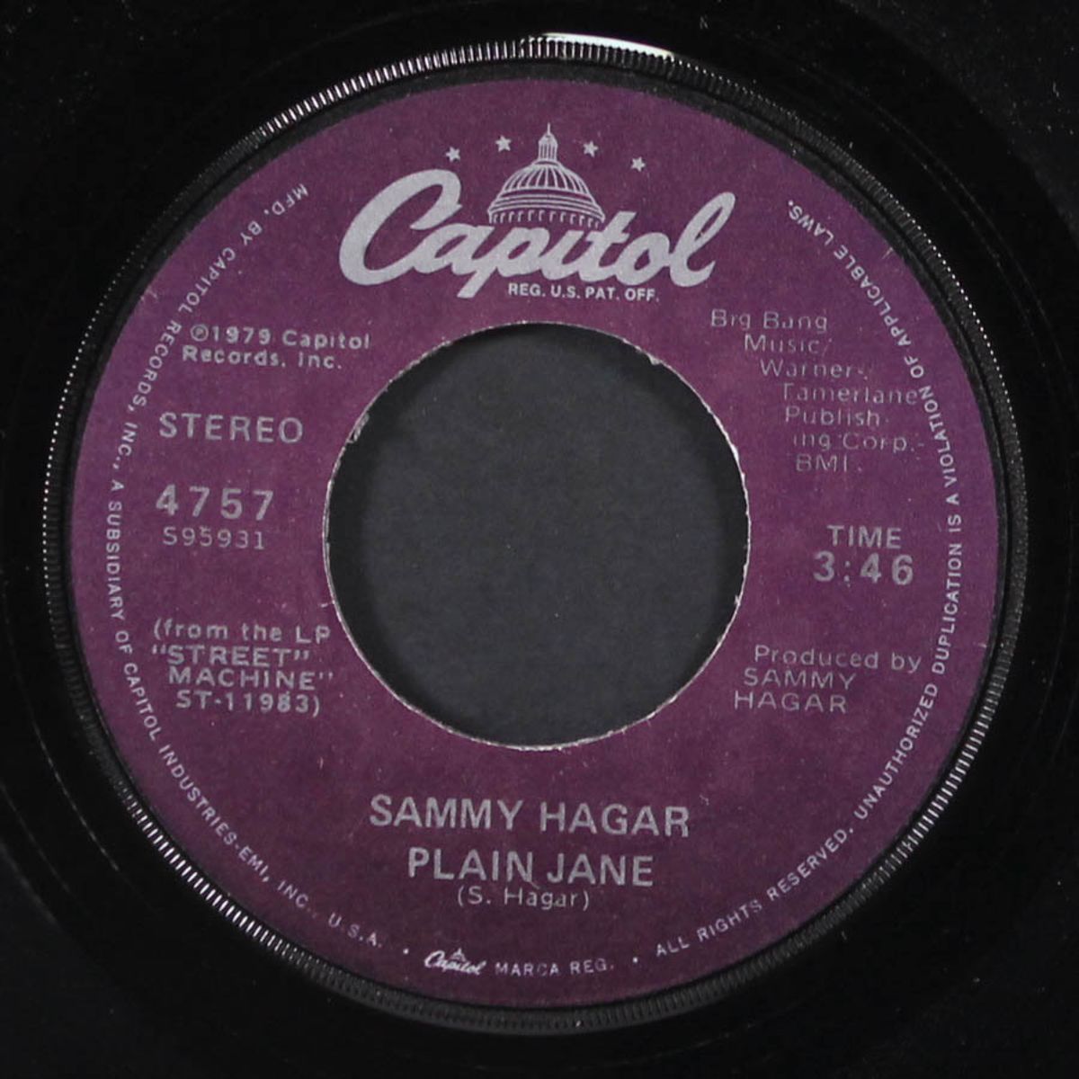 plain jane by SAMMY HAGAR