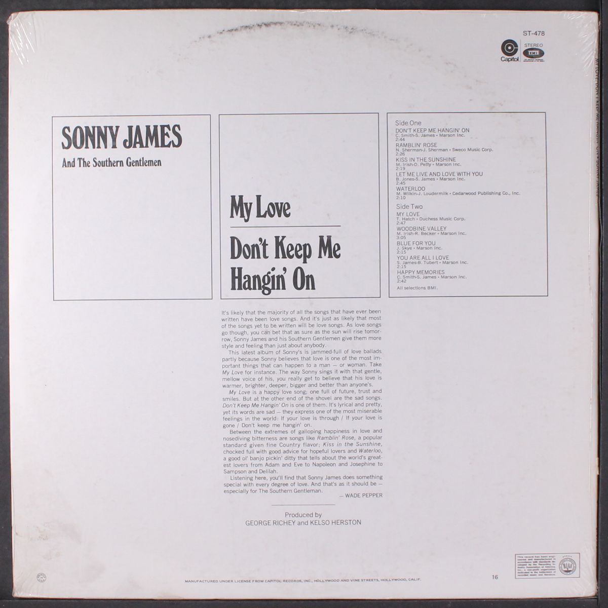 my love by SONNY JAMES
