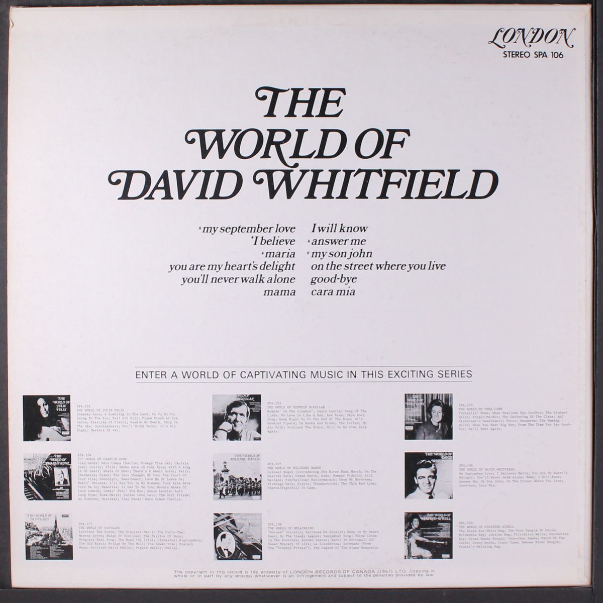 the world of by DAVID WHITFIELD