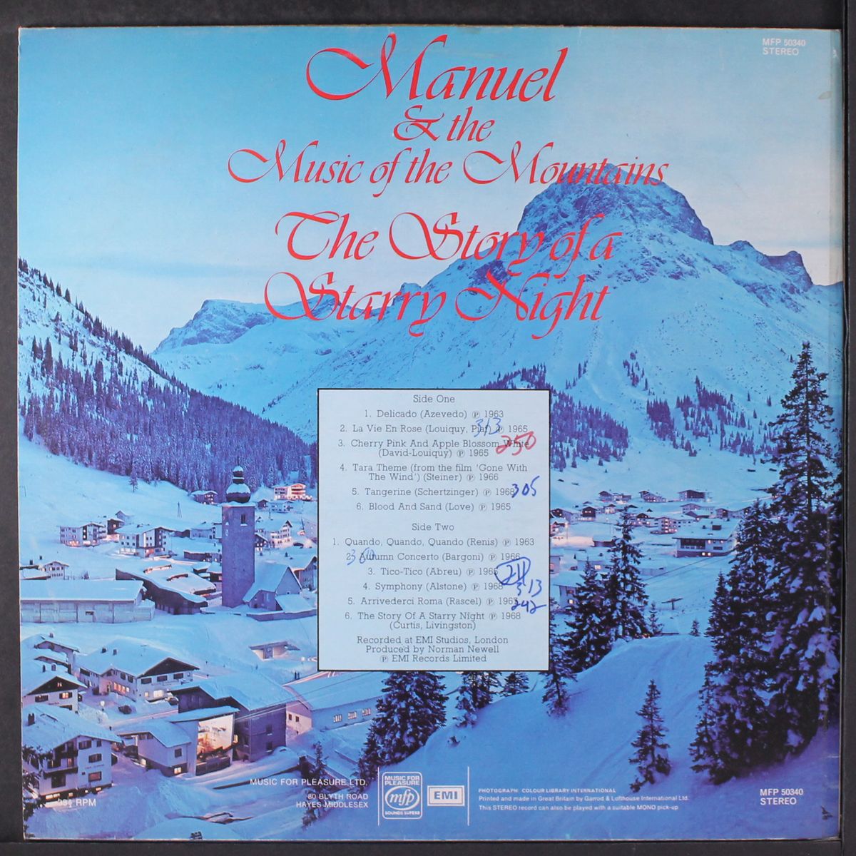 the story of a stary night by MANUEL AND HIS MUSIC OF THE MOUNTAINS