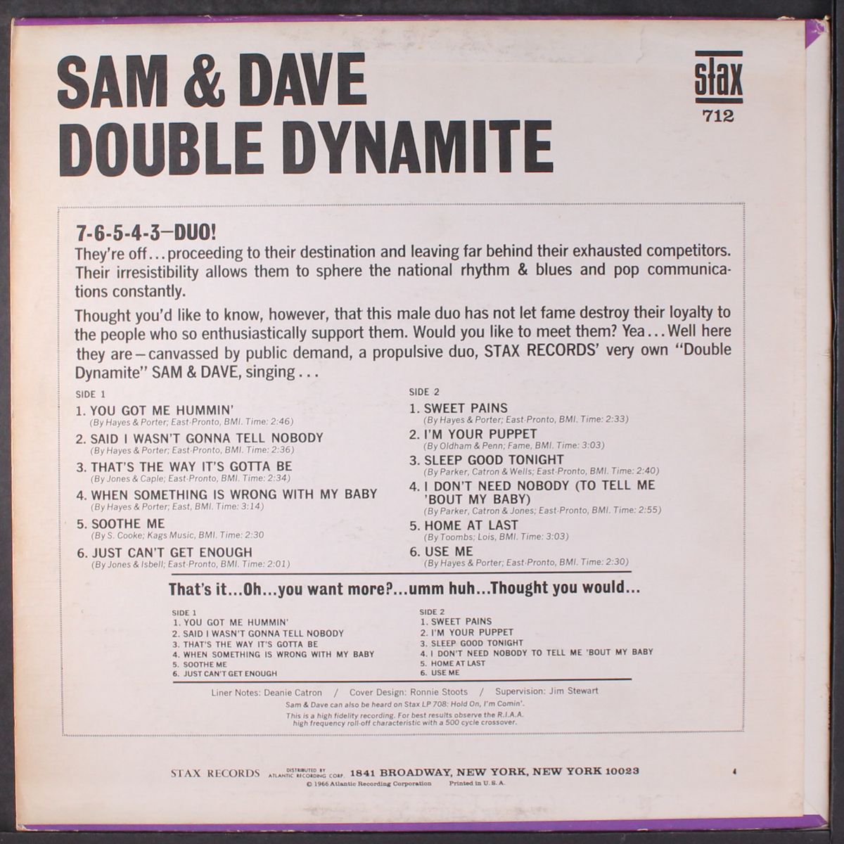 double dynamite by SAM & DAVE