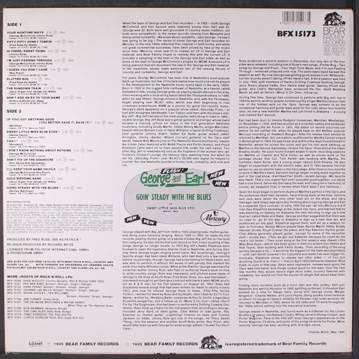 going steady with the blues by GEORGE & EARL