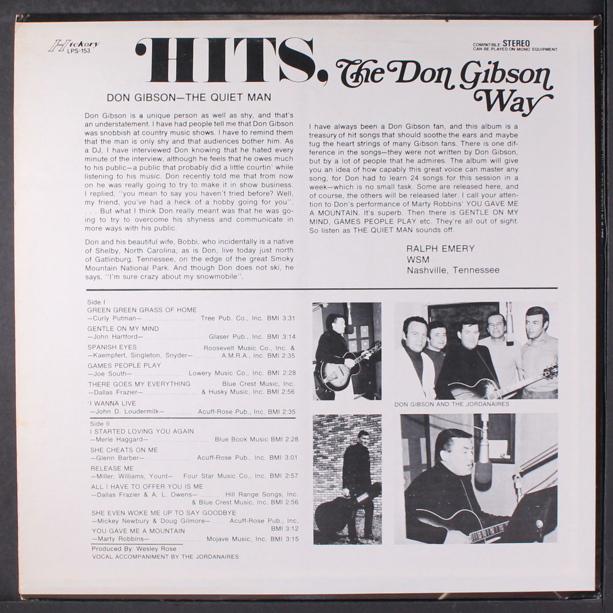 hits, the don gibson way by DON GIBSON