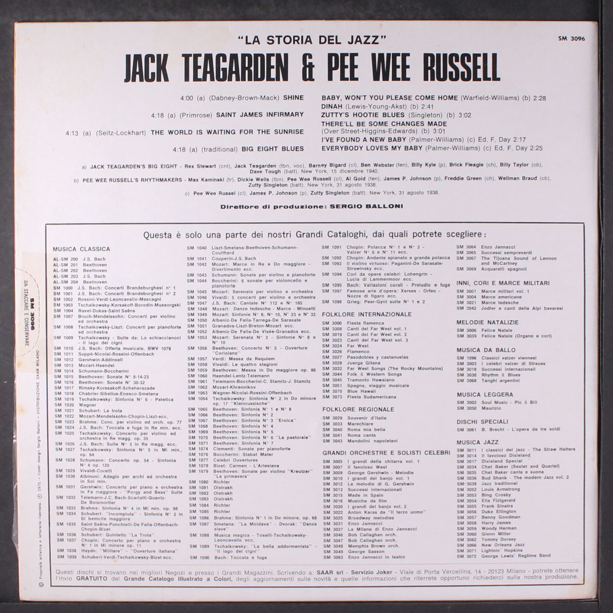 la storia del jazz by JACK TEAGARDEN & PEE WEE RUSSELL