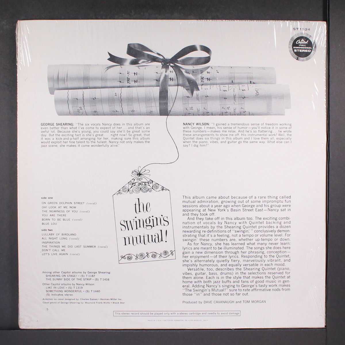 the swingin's mutual by GEORGE SHEARING & NANCY WILSON