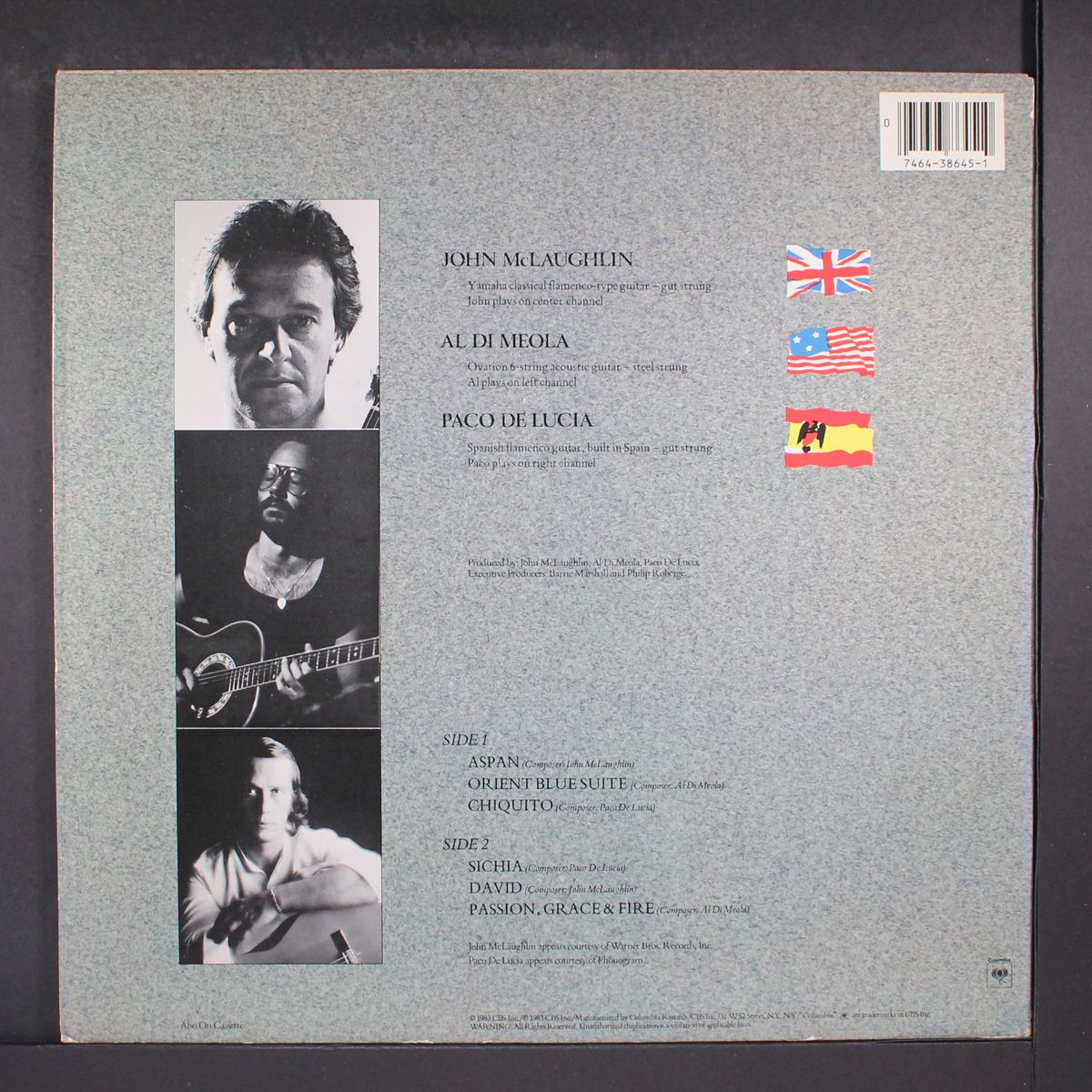 passion, grace & fire by JOHN MCLAUGHLIN, DI MEOLA, DE LUCIA