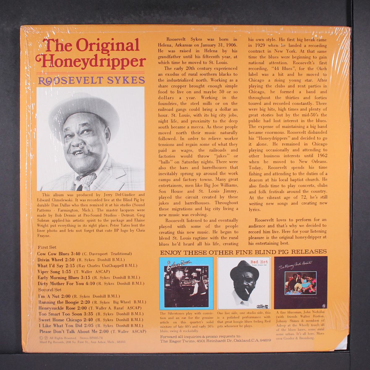 the original honeydripper by ROOSEVELT SYKES