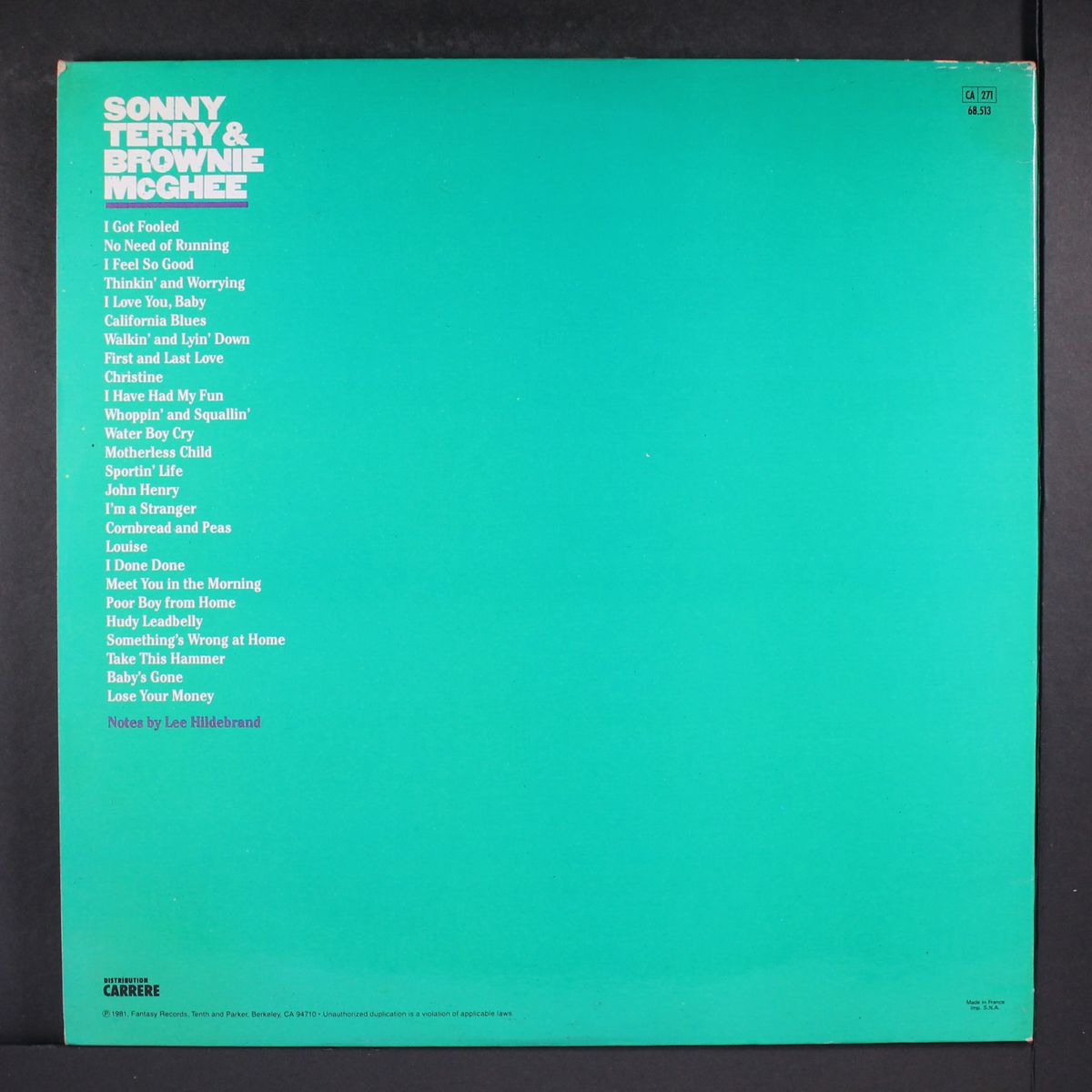 california blues by SONNY TERRY & BROWNIE MCGHEE