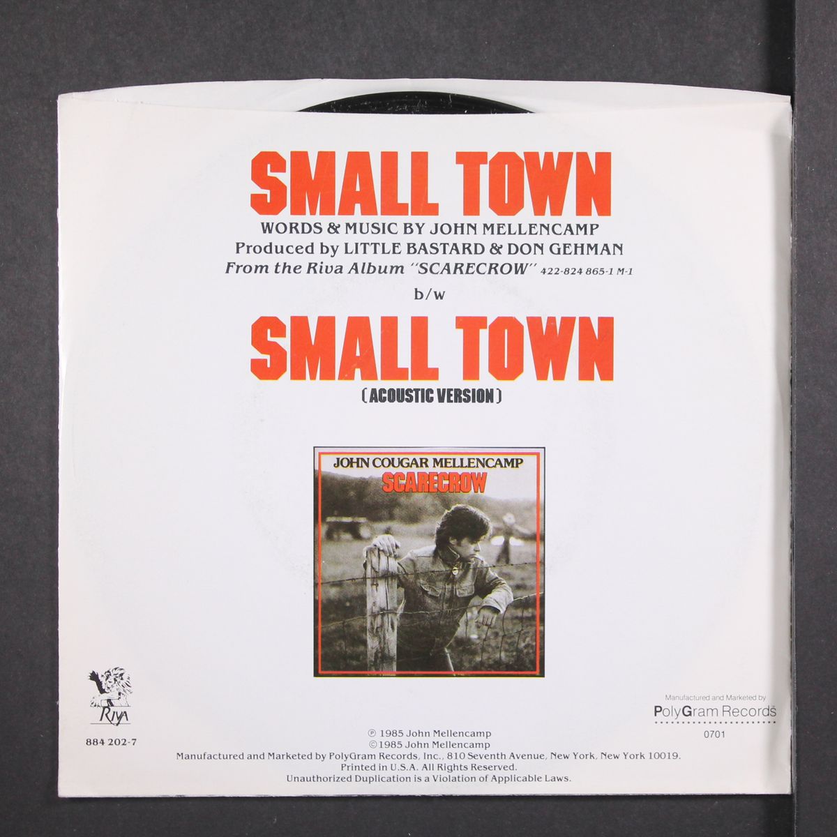 small town by JOHN COUGAR MELLENCAMP