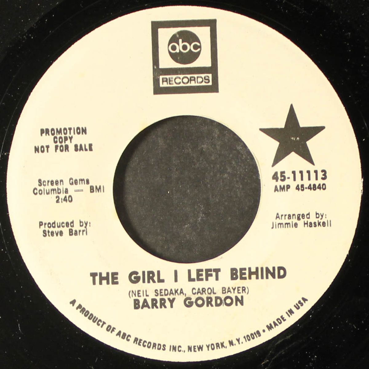the girl i left behind / a house built on sand by BARRY GORDON