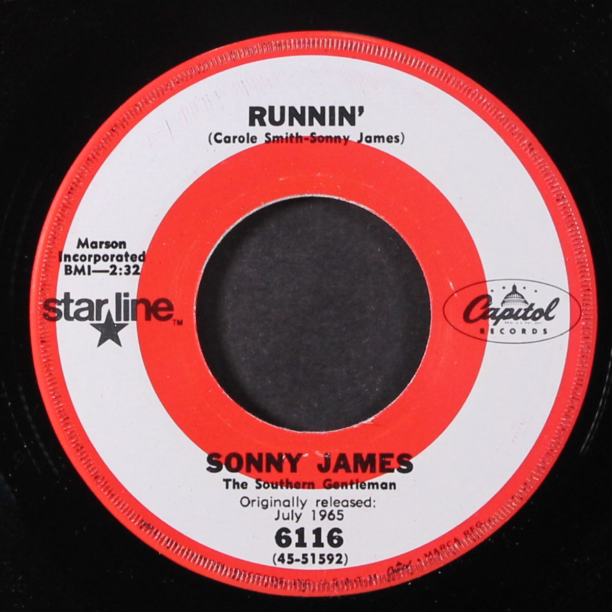 runnin' / behind the tear by SONNY JAMES