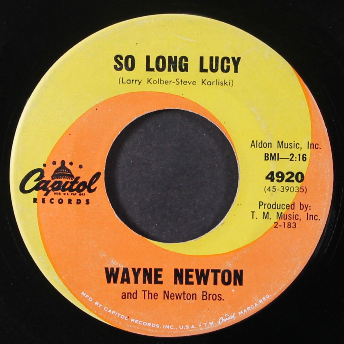 heart / so long lucky by WAYNE NEWTON