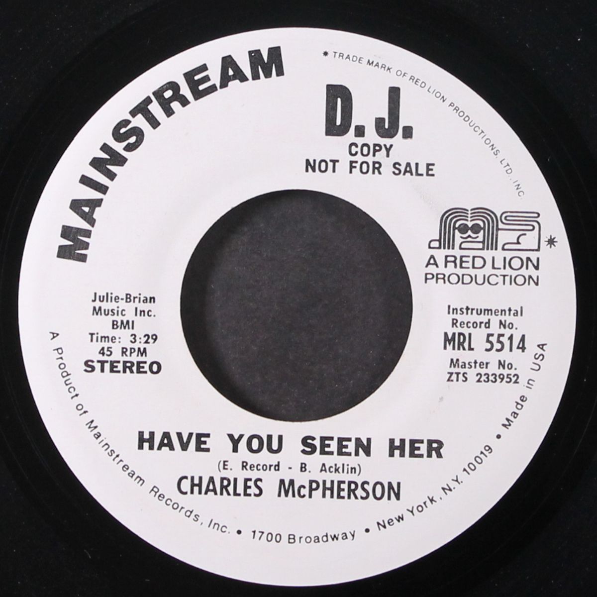 have you seen her / same by CHARLES MCPHERSON