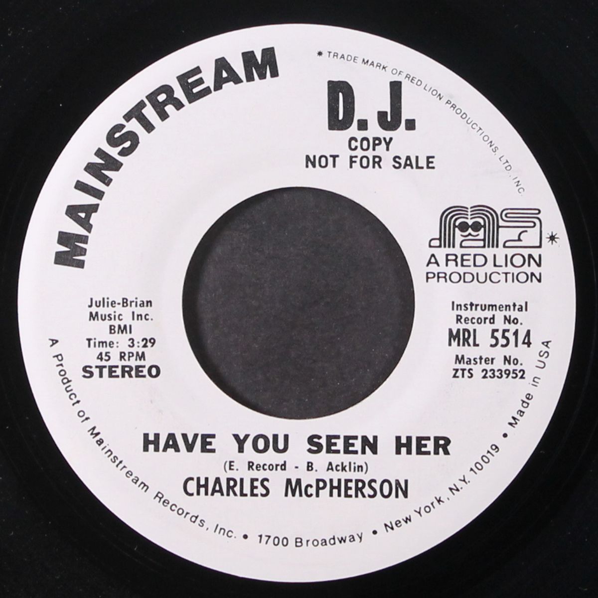 have you seen her / same by CHARLES MCPHERSON