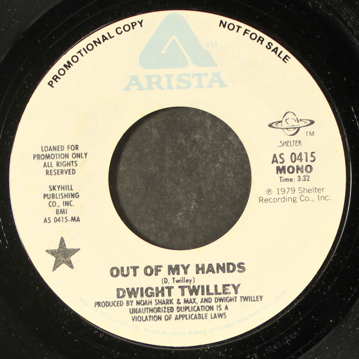 out of my hands / mono by DWIGHT TWILLEY