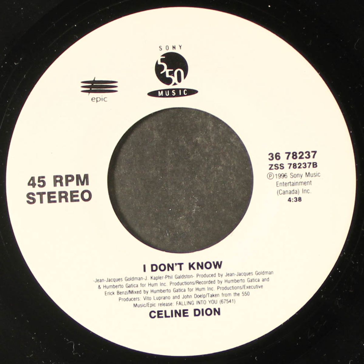 i don't know / because you loved me (theme from "up close & personal" by CELINE DION