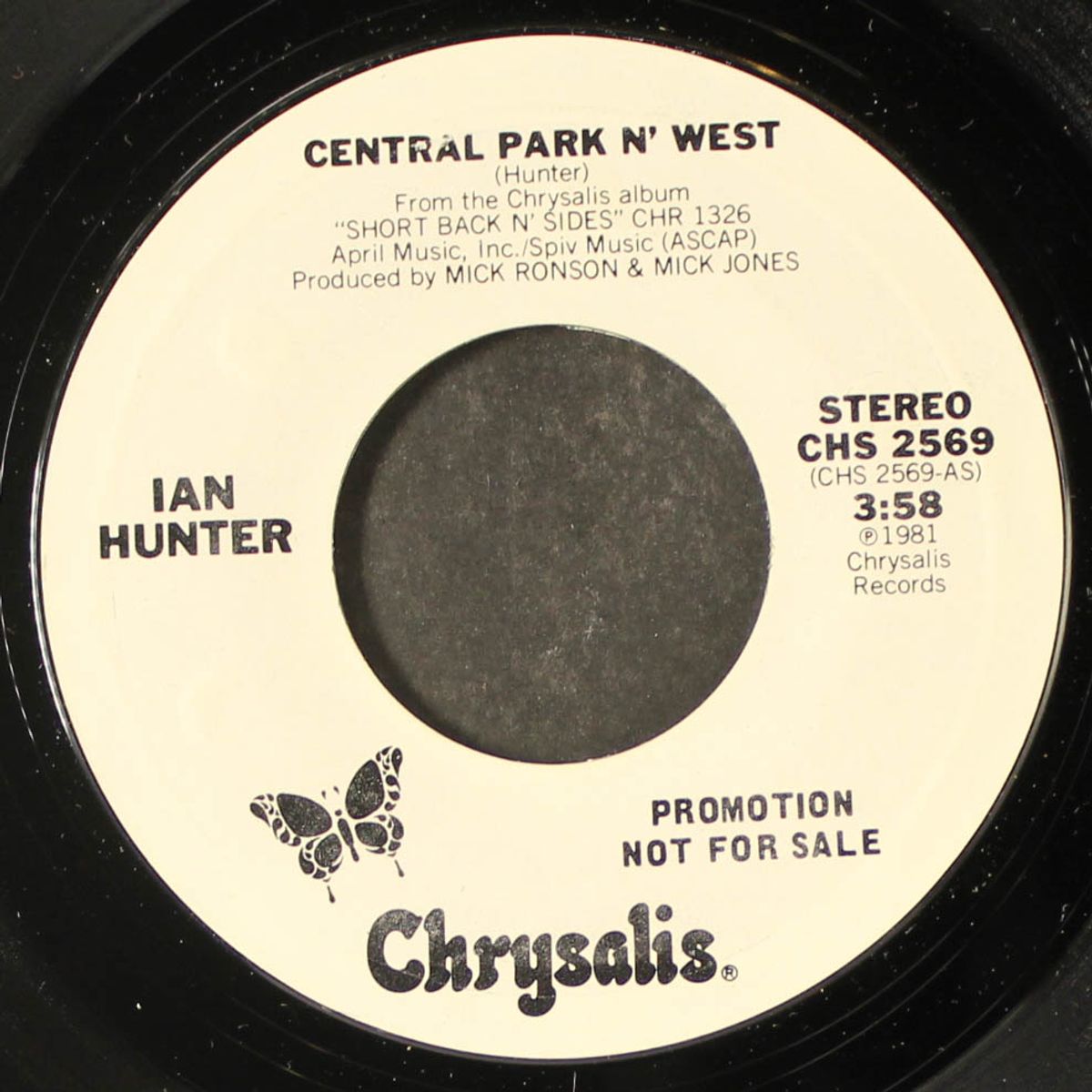 central park n' west / same by IAN HUNTER