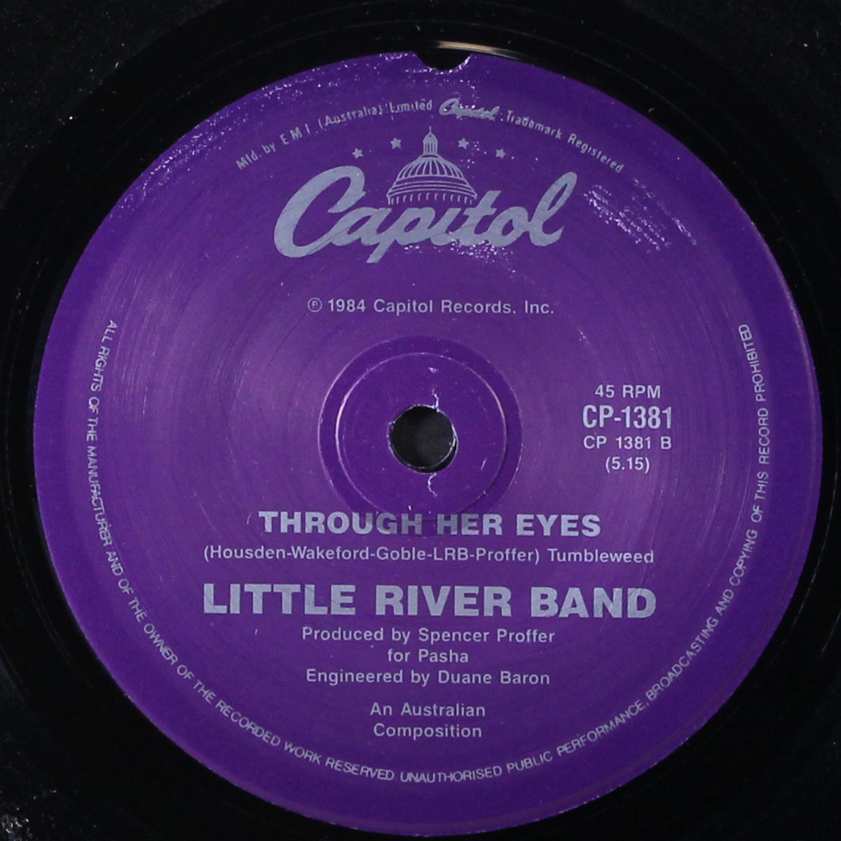 playing to win / through her eyes by LITTLE RIVER BAND