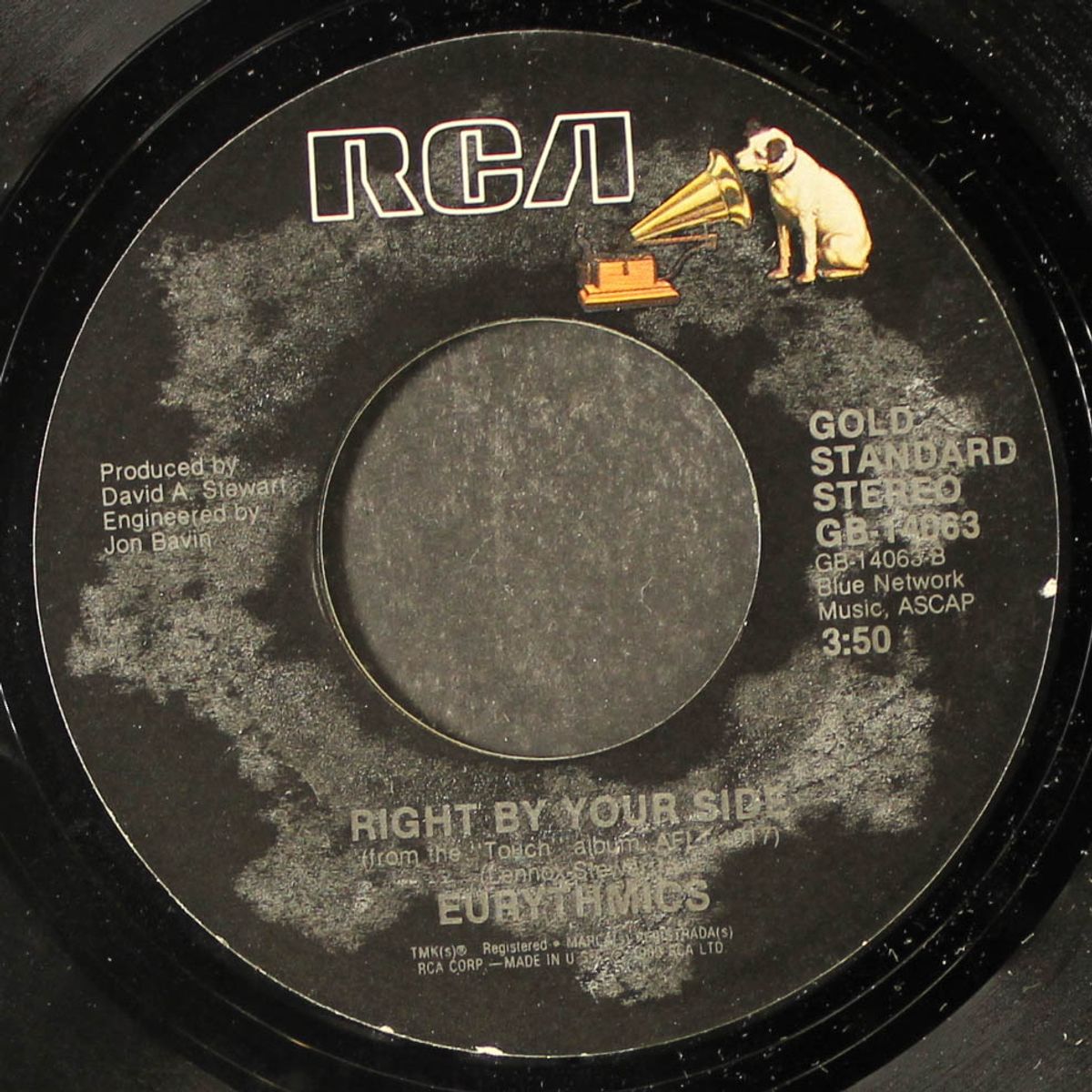 here comes the rain again / right by your side by EURYTHMICS