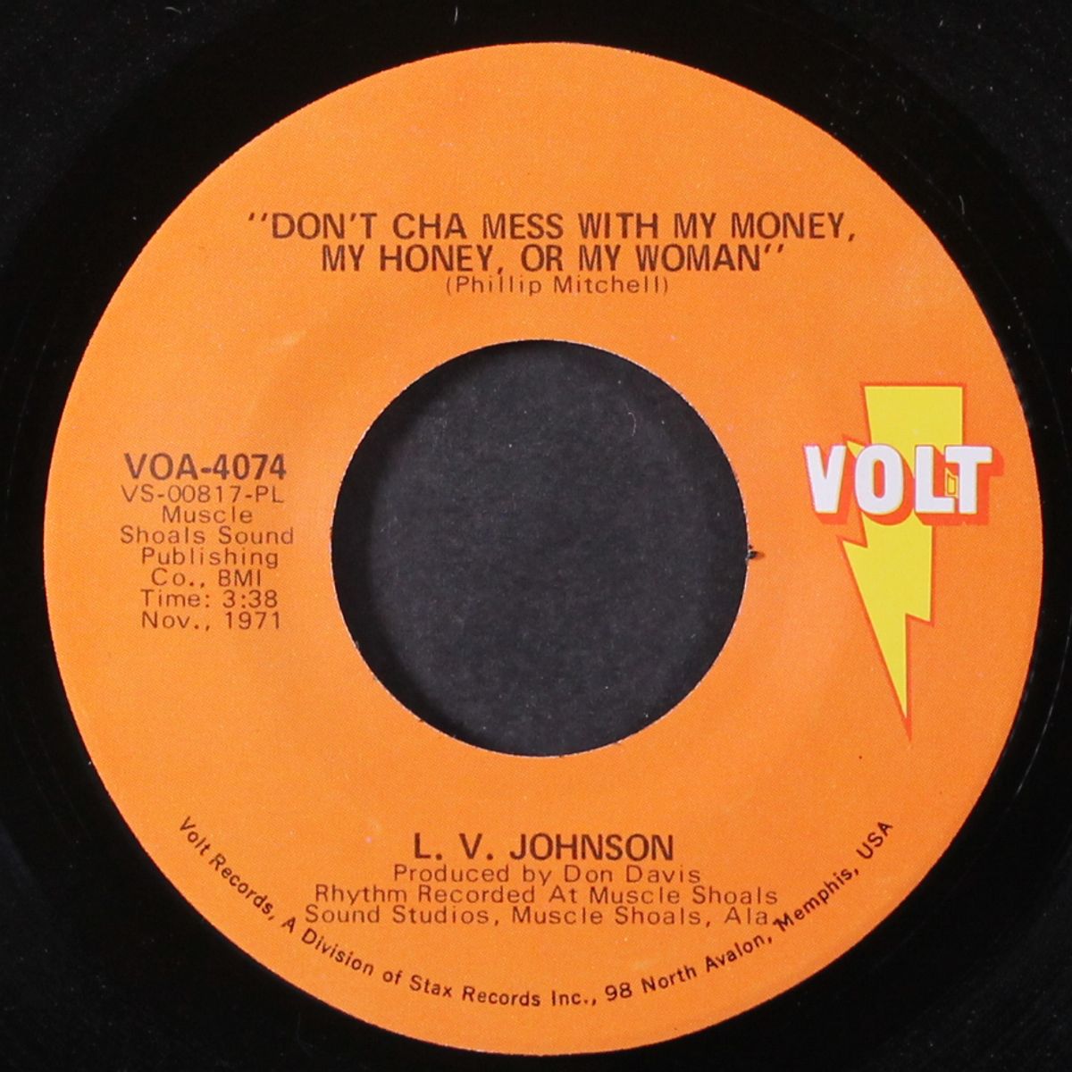 don't cha mess with my money / one pair of pants told a tale by L.V. JOHNSON
