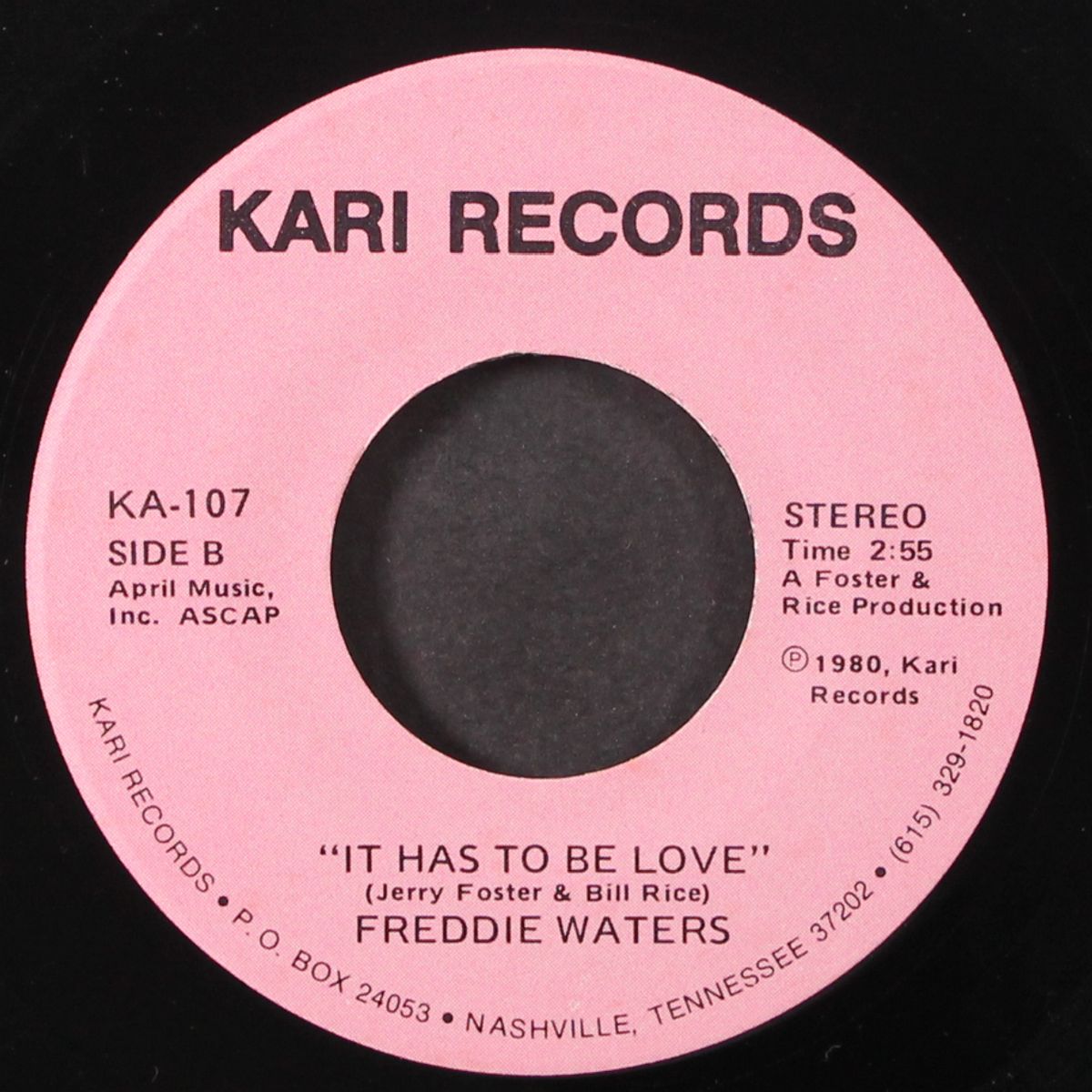 will you take care of me / it has to be love by FREDDIE WATERS