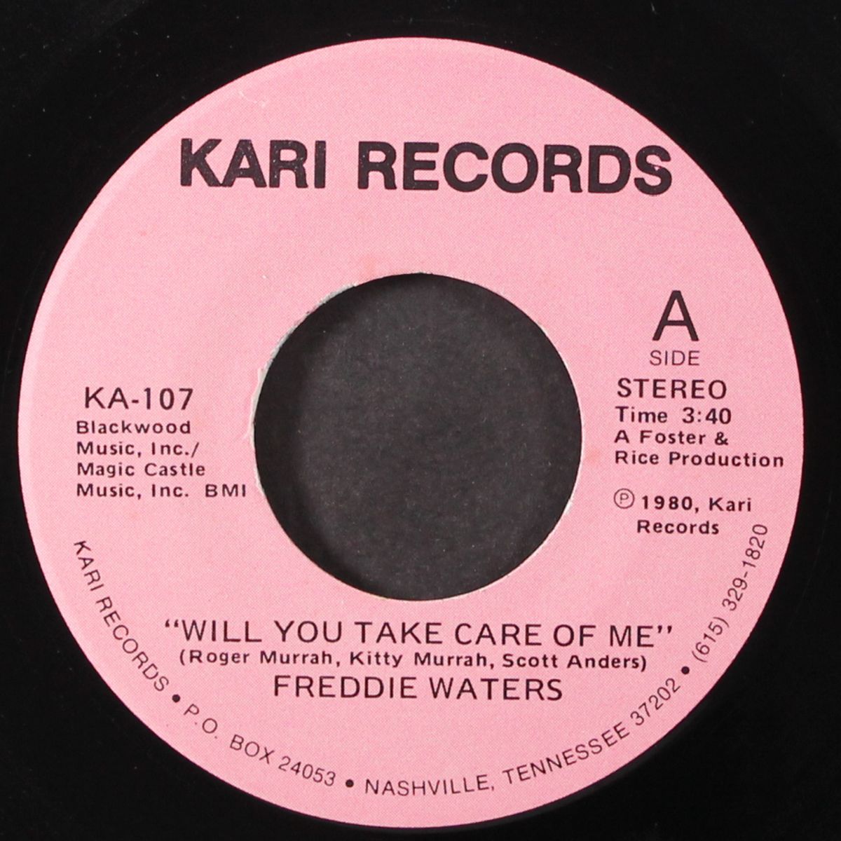 will you take care of me / it has to be love by FREDDIE WATERS