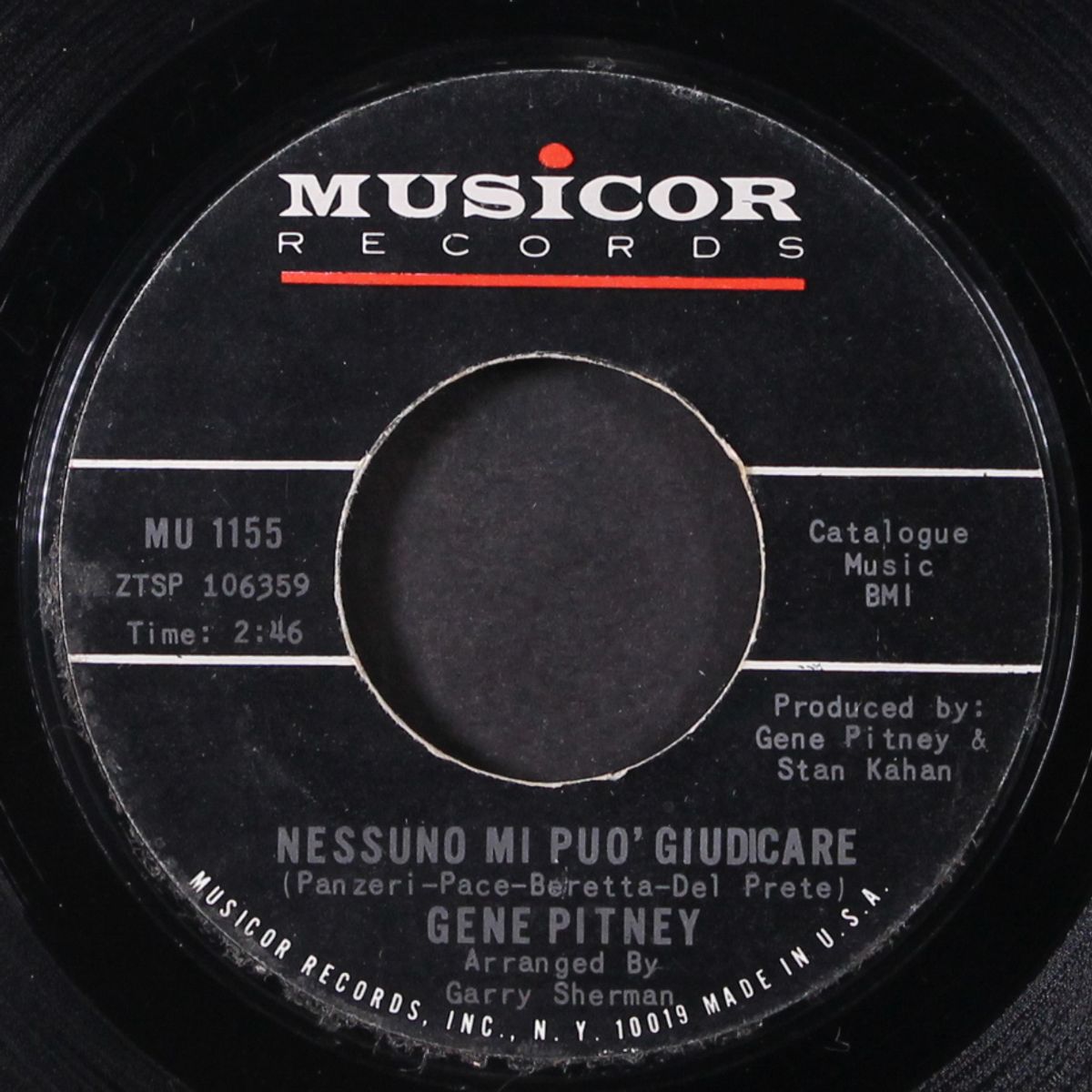 nessuno mi puo' giudicare by GENE PITNEY