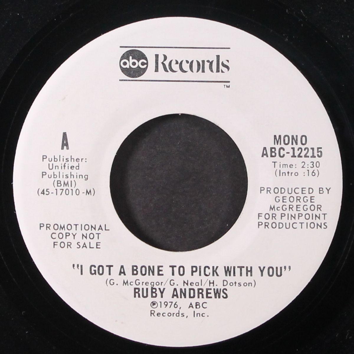i got a bone to pick with you by RUBY ANDREWS