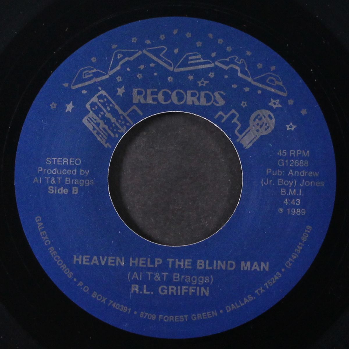 heaven help the blind man / just the one i been looking for by R.L. GRIFFIN
