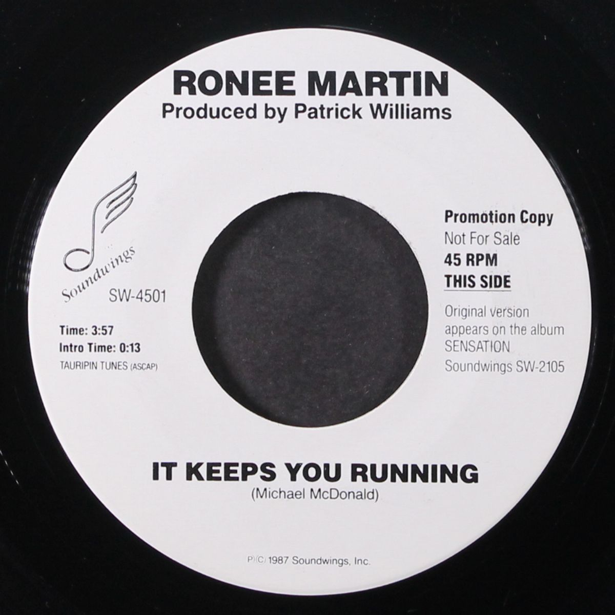it keeps you running / one day by RONEE MARTIN