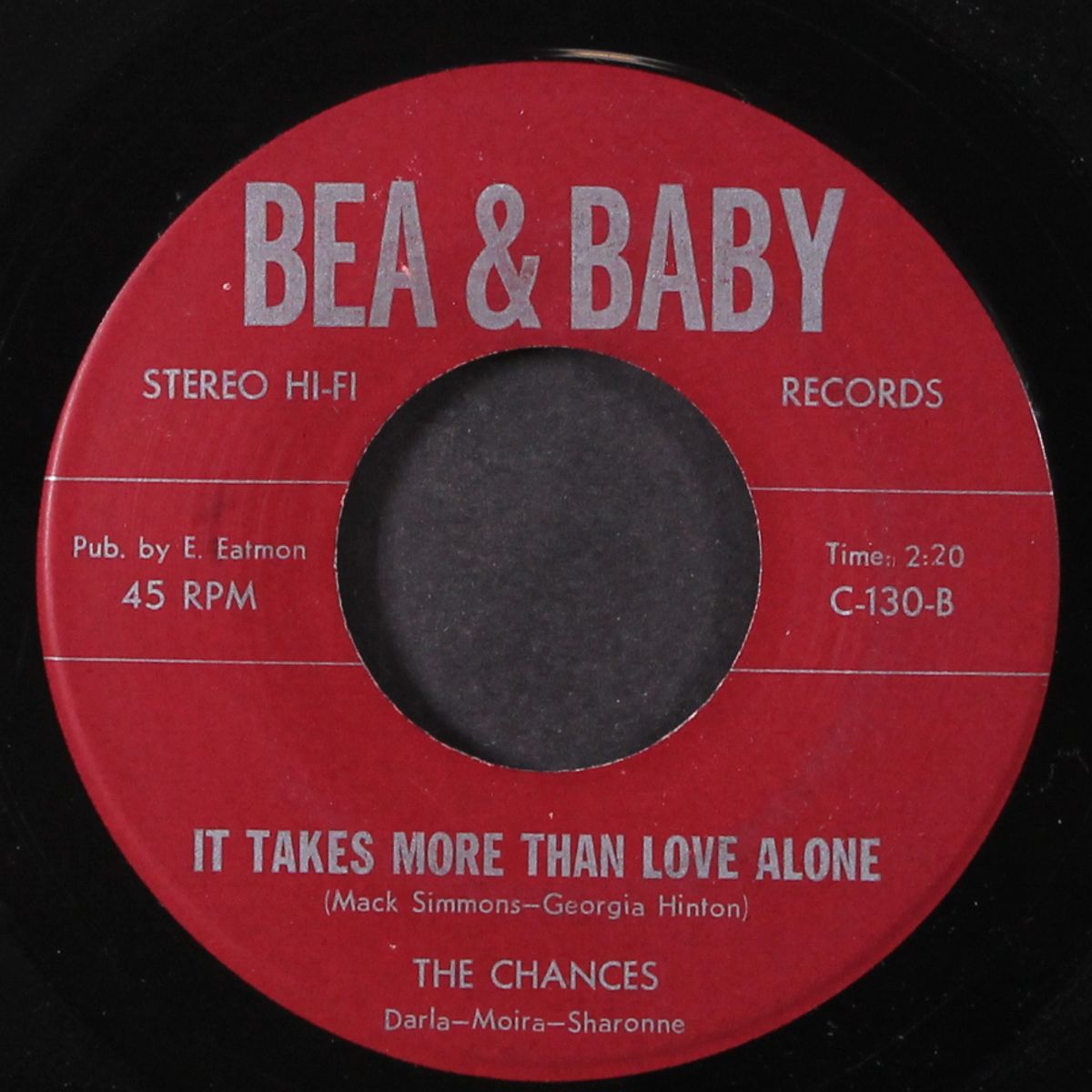 one more chance / it takes more than love alone by CHANCES