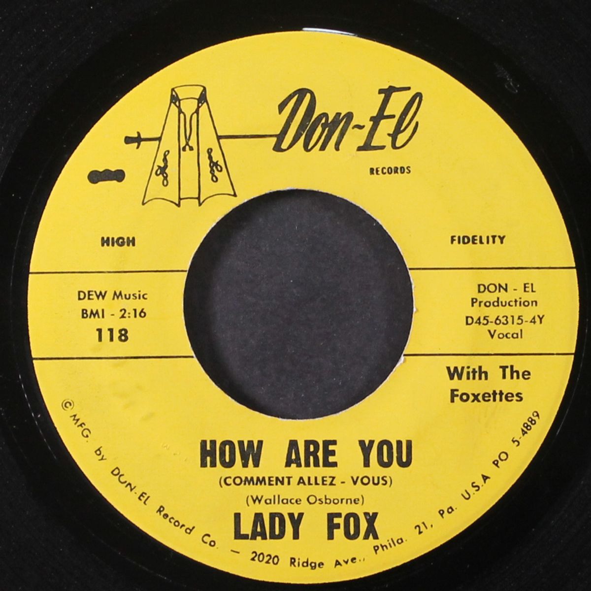 how are you / it must be love by LADY FOX & FOXETTES