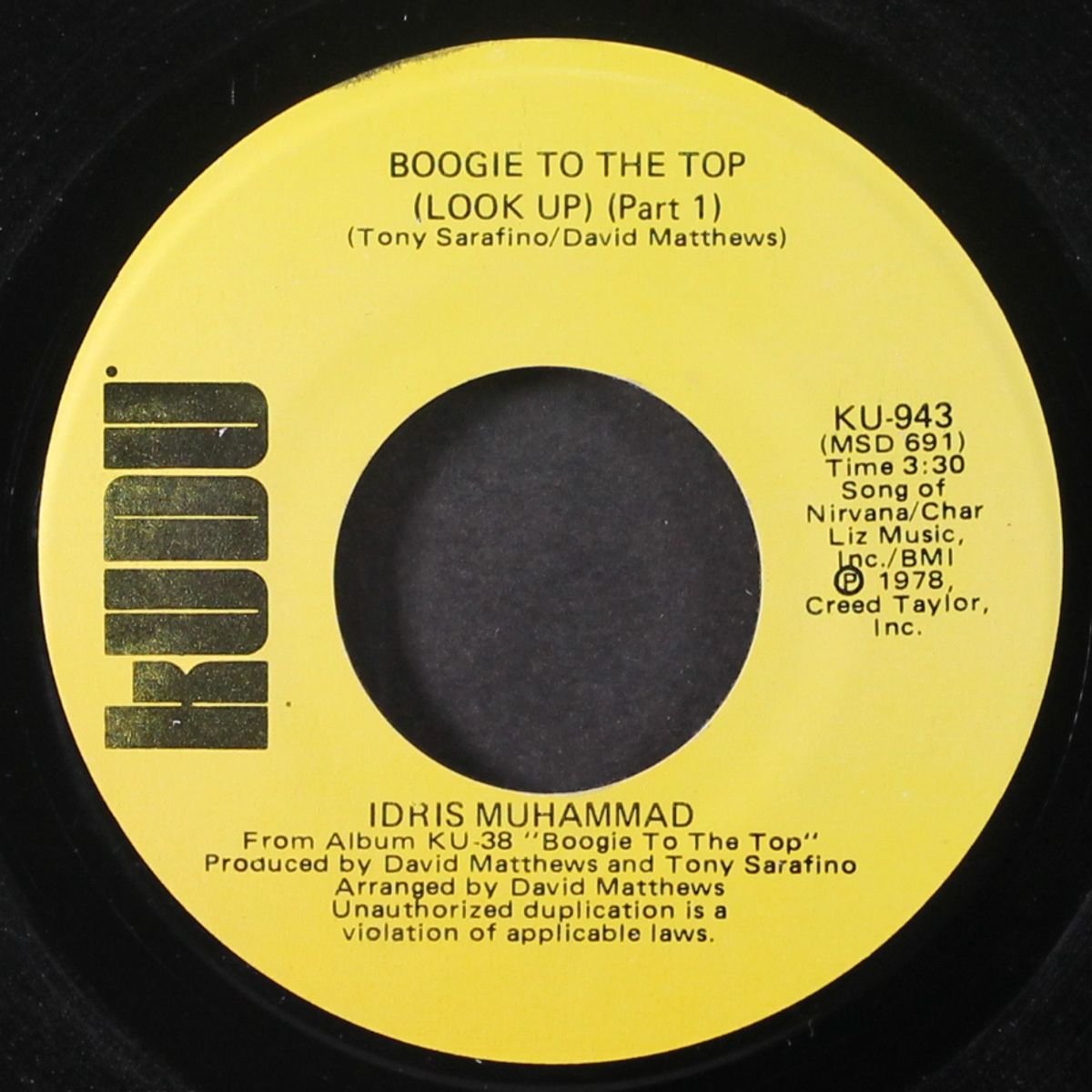 boogie to the top by IDRIS MUHAMMED